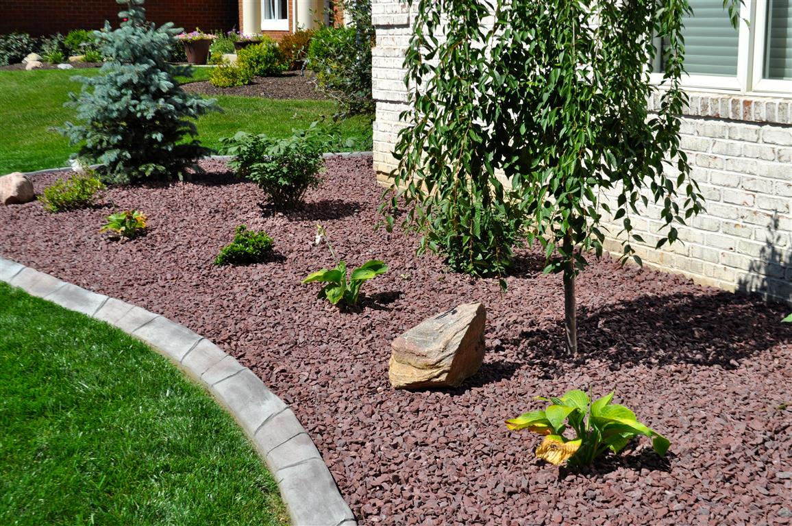 Enhance Your Outdoor Garden With Red Landscape Rocks 6698