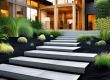black mulch landscaping ideas